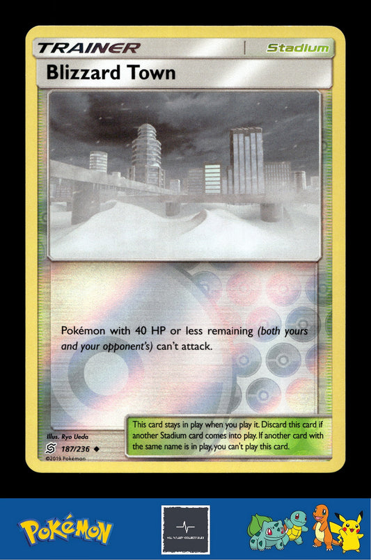 2019 Pokemon SM Unified Minds 187/236 Blizzard Town Reverse