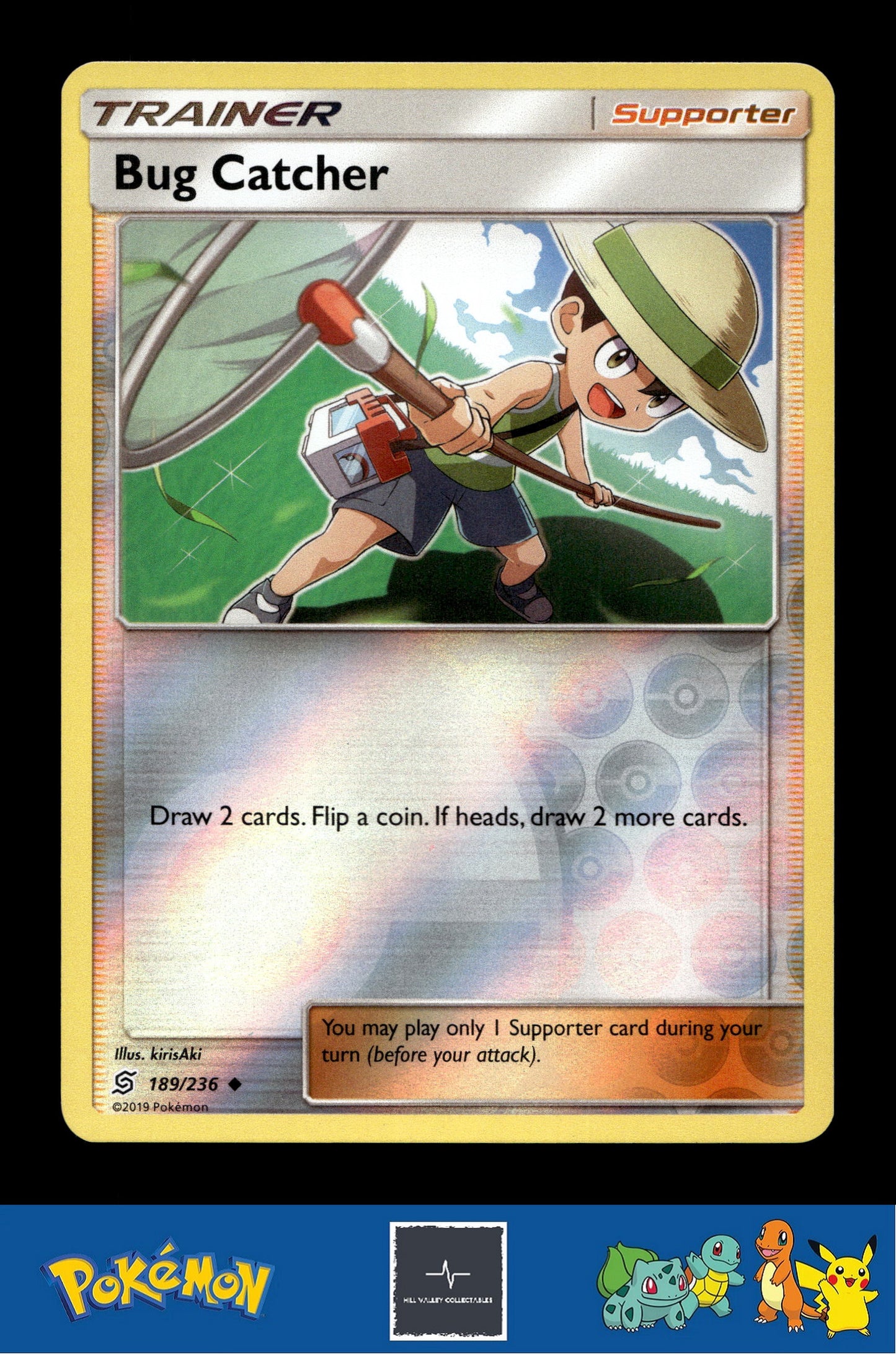 2019 Pokemon SM Unified Minds 189/236 Bug Catcher Reverse