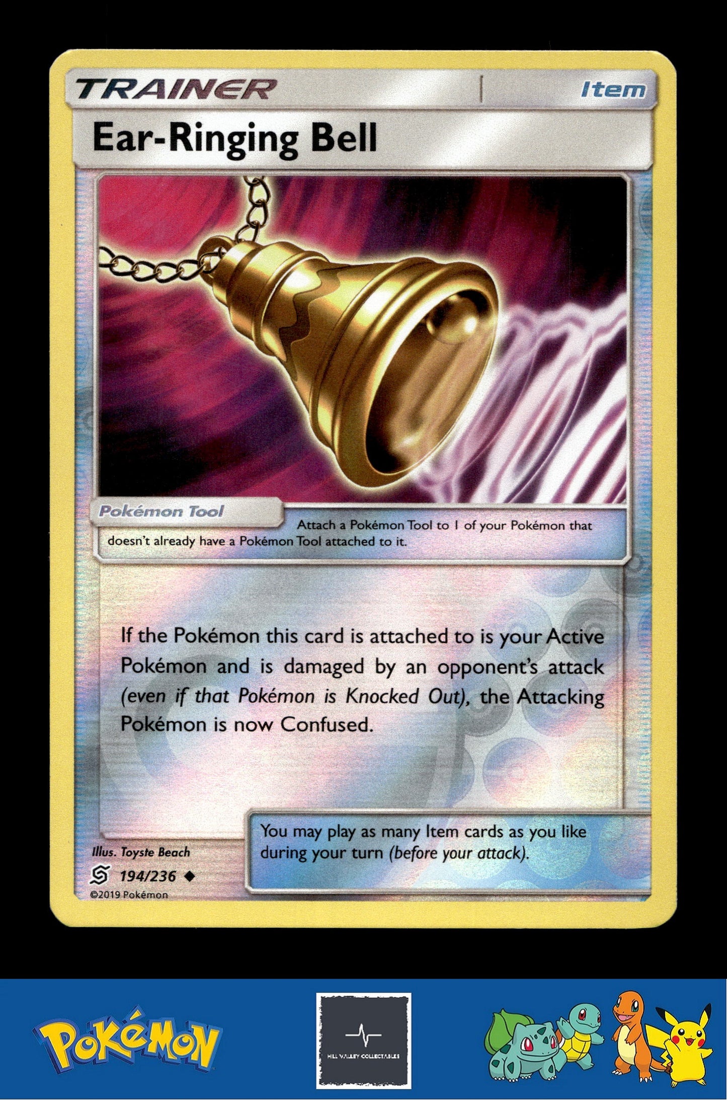 2019 Pokemon SM Unified Minds 194/236 Ear-Ringing Bell Reverse