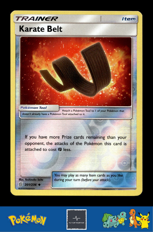 2019 Pokemon SM Unified Minds 201/236 Karate Belt Reverse