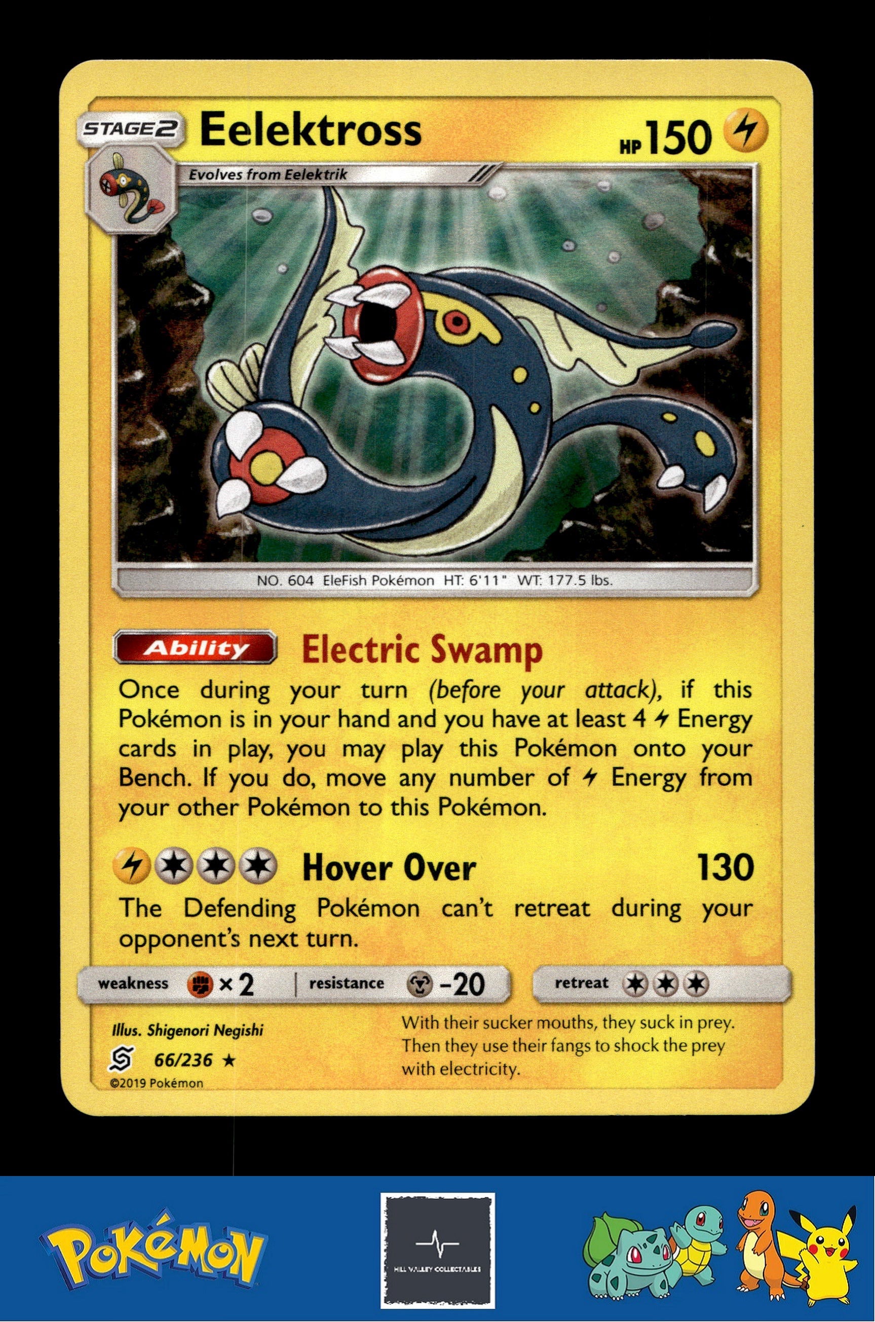 2019 Pokemon SM Unified Minds 66/236 Elektross Holo