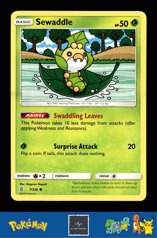 2019 Pokemon SM Unified Minds 7/236 Sewaddle