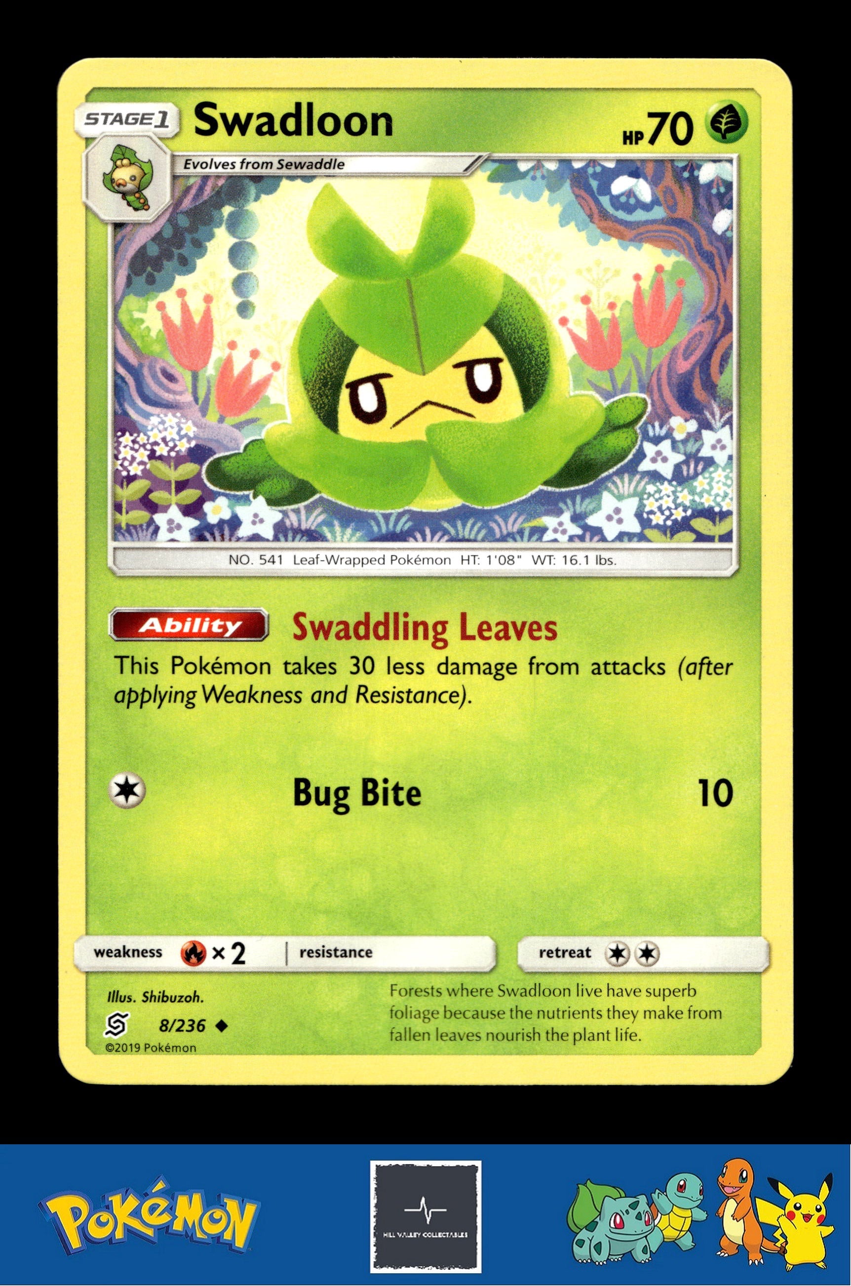 2019 Pokemon SM Unified Minds 8/236 Swadloon