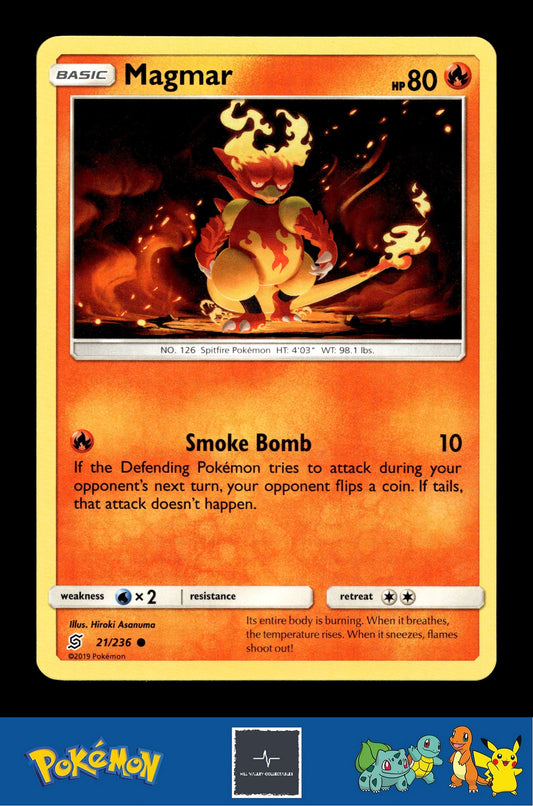 2019 Pokemon SM Unified Minds 21/236 Magmar