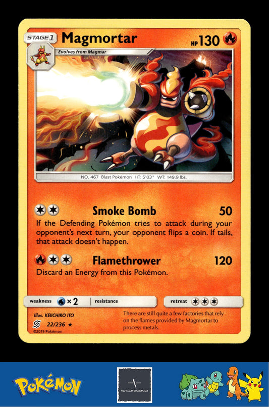 2019 Pokemon SM Unified Minds 22/236 Magmortar