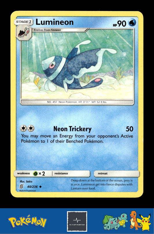 2019 Pokemon SM Unified Minds 40/236 Lumineon