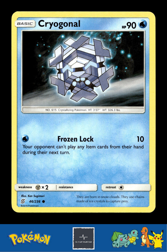 2019 Pokemon SM Unified Minds 46/236 Cryogonal