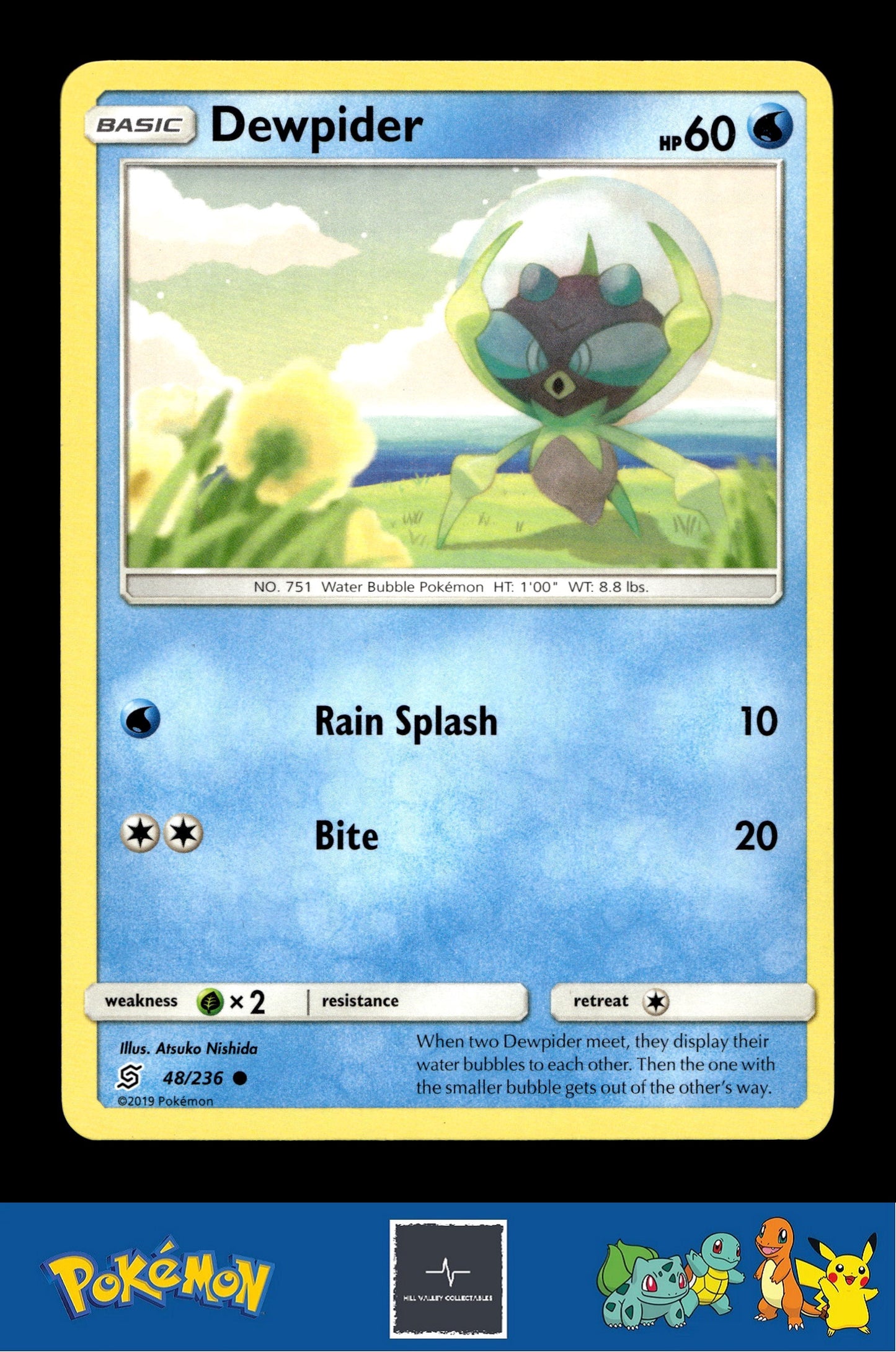 2019 Pokemon SM Unified Minds 48/236 Dewpider