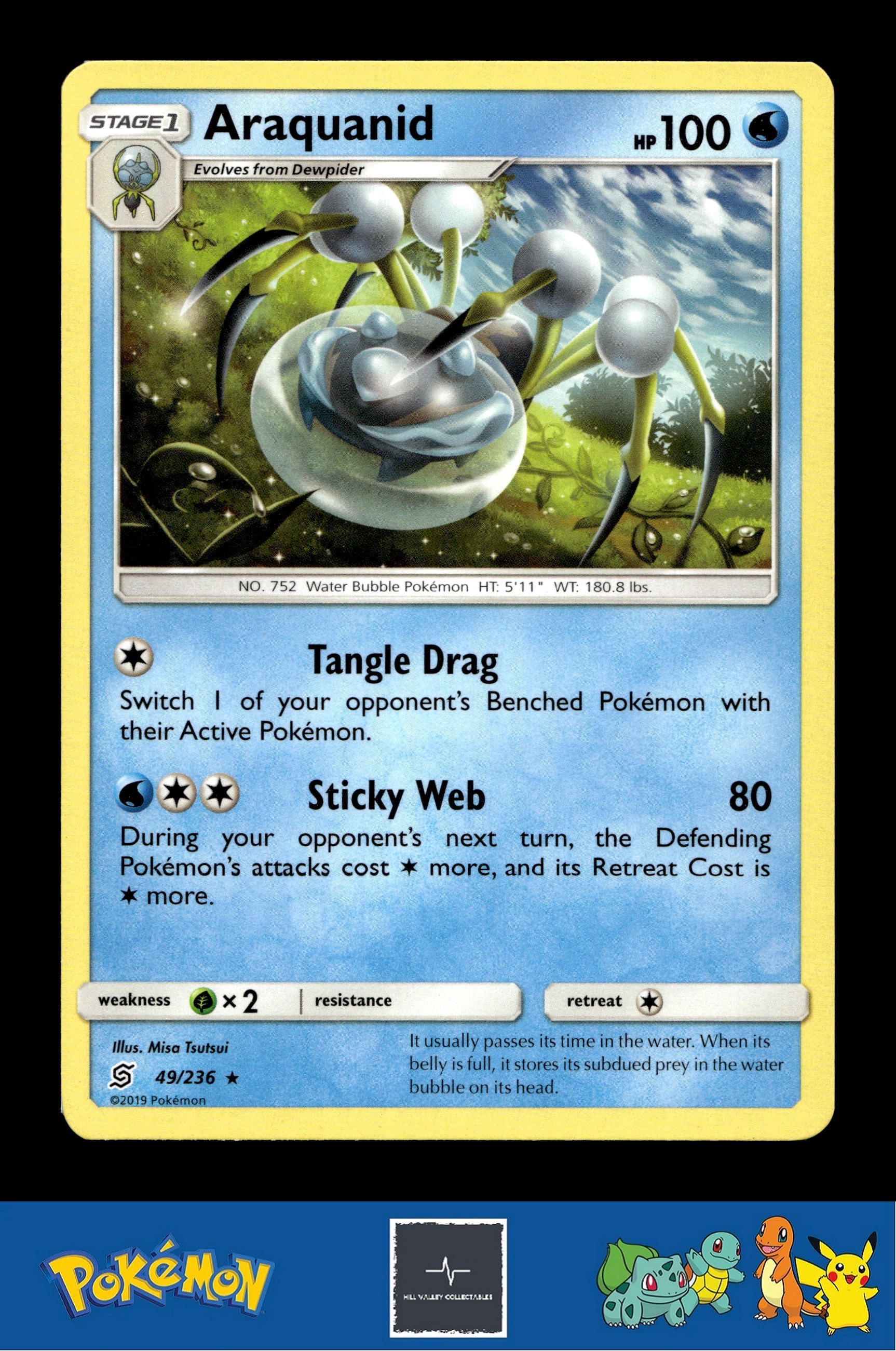 2019 Pokemon SM Unified Minds 49/236 Araquanid