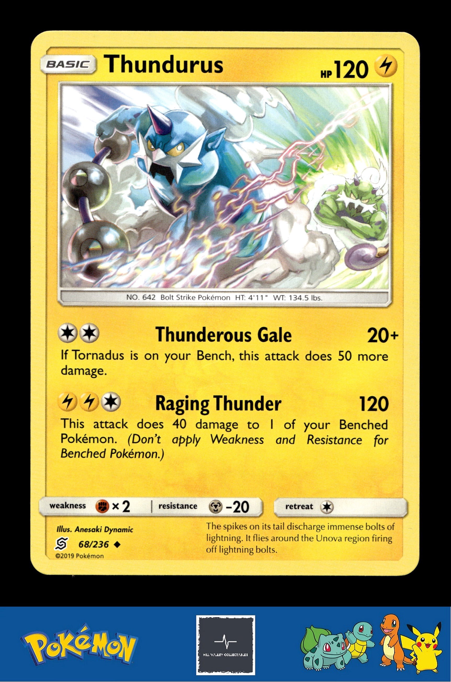 2019 Pokemon SM Unified Minds 68/236 Thundurus