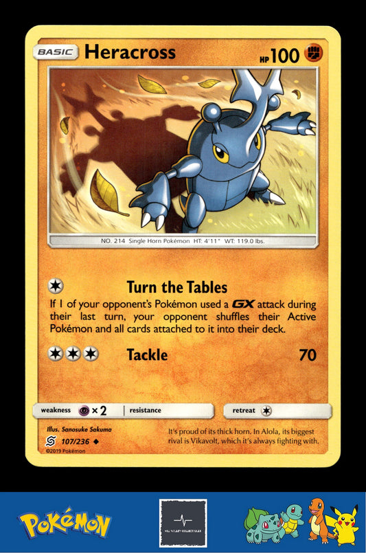 2019 Pokemon SM Unified Minds 107/236 Heracross