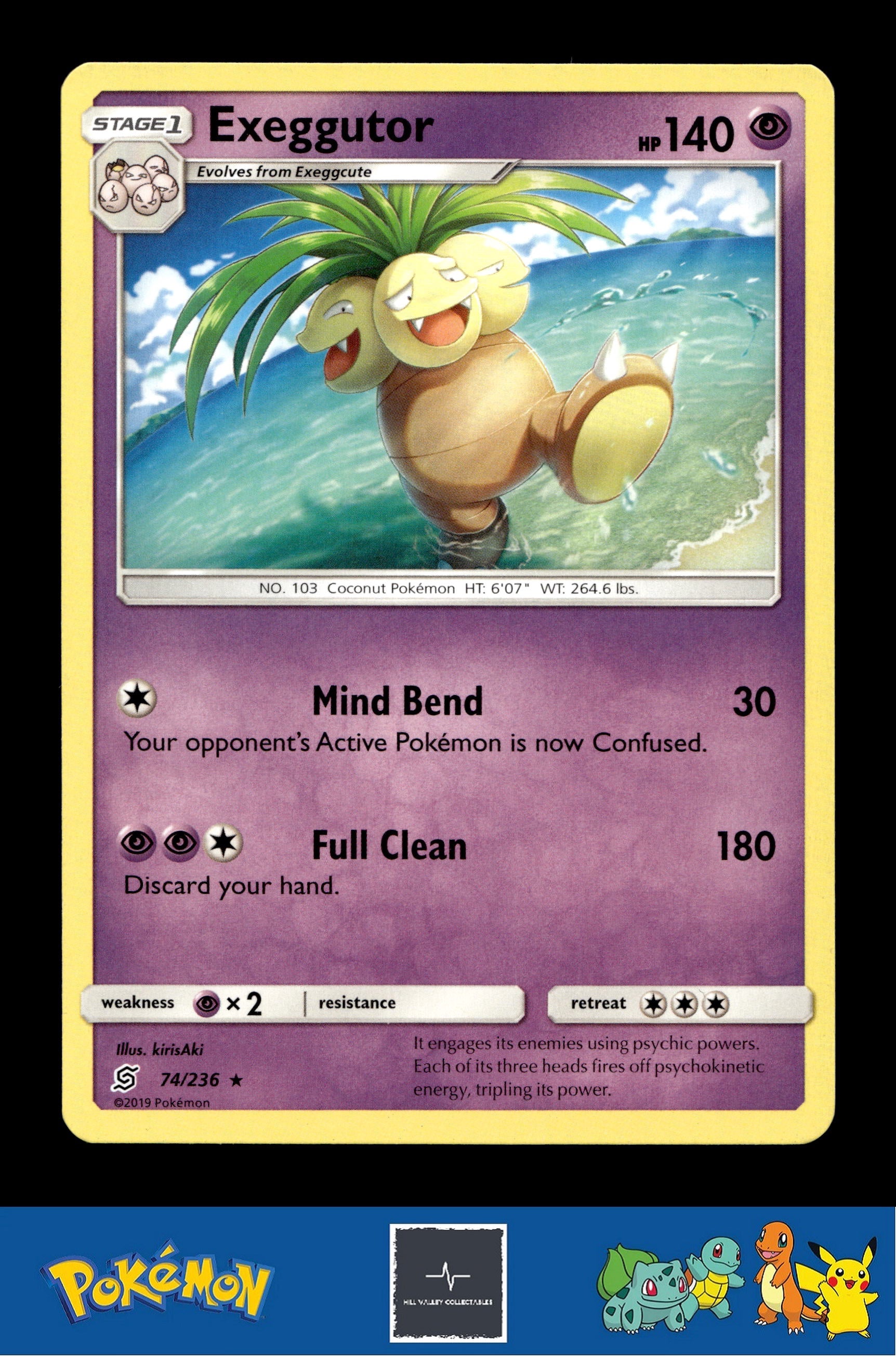 2019 Pokemon SM Unified Minds 74/236 Exeggutor