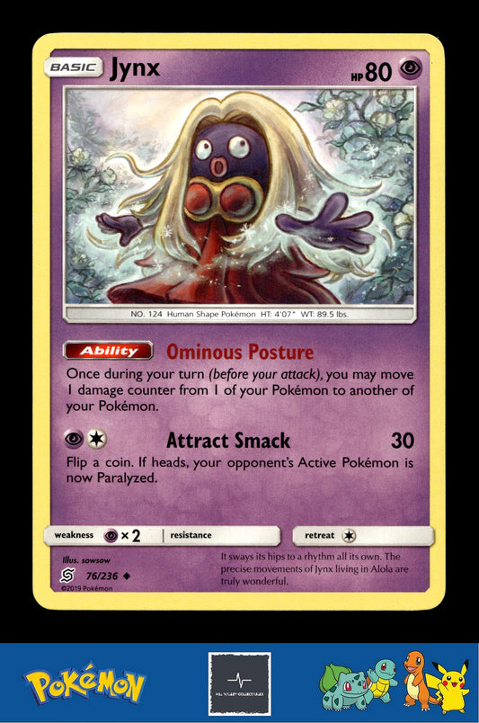 2019 Pokemon SM Unified Minds 76/236 Jynx (sowsow)