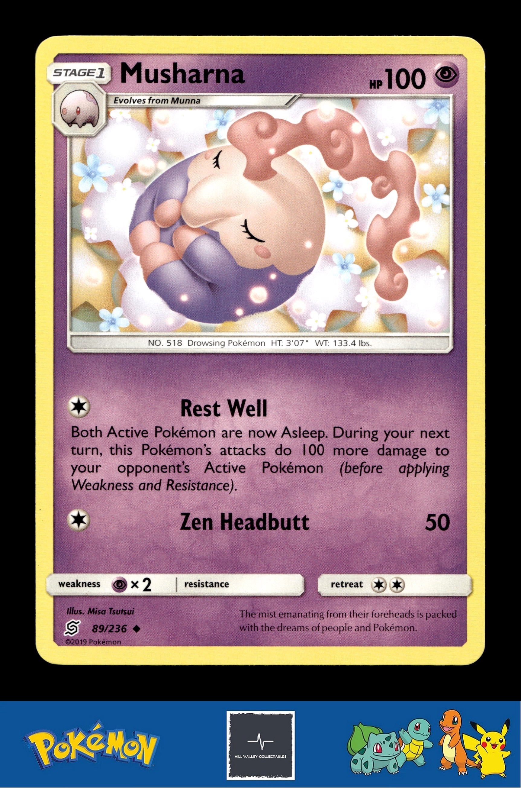 2019 Pokemon SM Unified Minds 89/236 Musharna