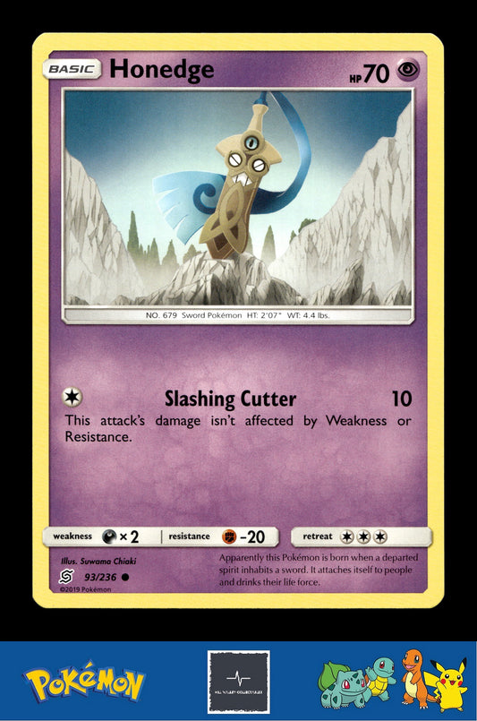 2019 Pokemon SM Unified Minds 93/236 Honedge
