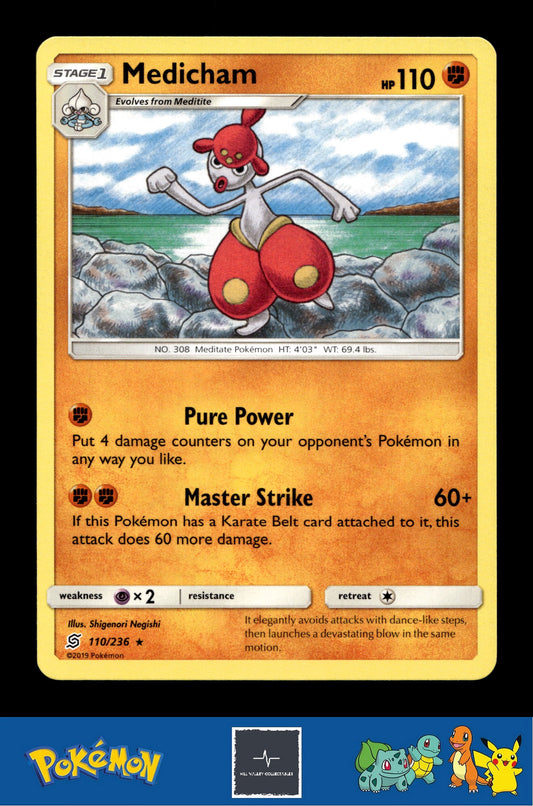 2019 Pokemon SM Unified Minds 110/236 Medicham