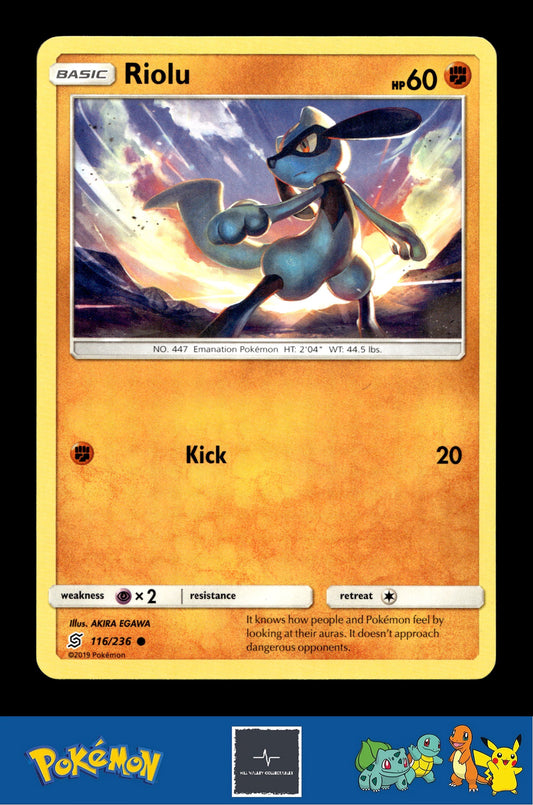 2019 Pokemon SM Unified Minds 116/236 Riolu