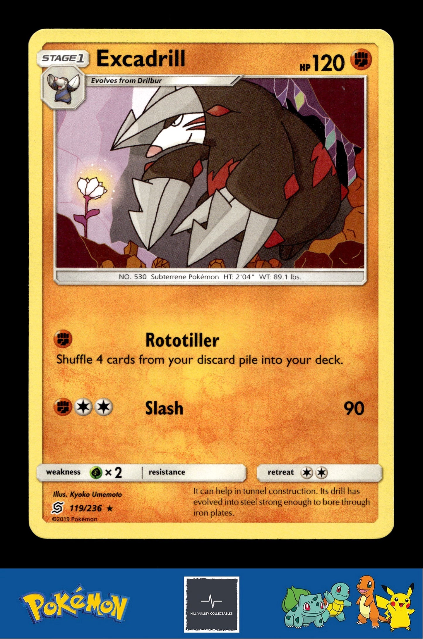 2019 Pokemon SM Unified Minds 119/236 Excadrill