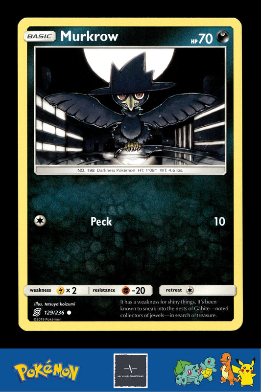 2019 Pokemon SM Unified Minds 129/236 Murkrow (129)