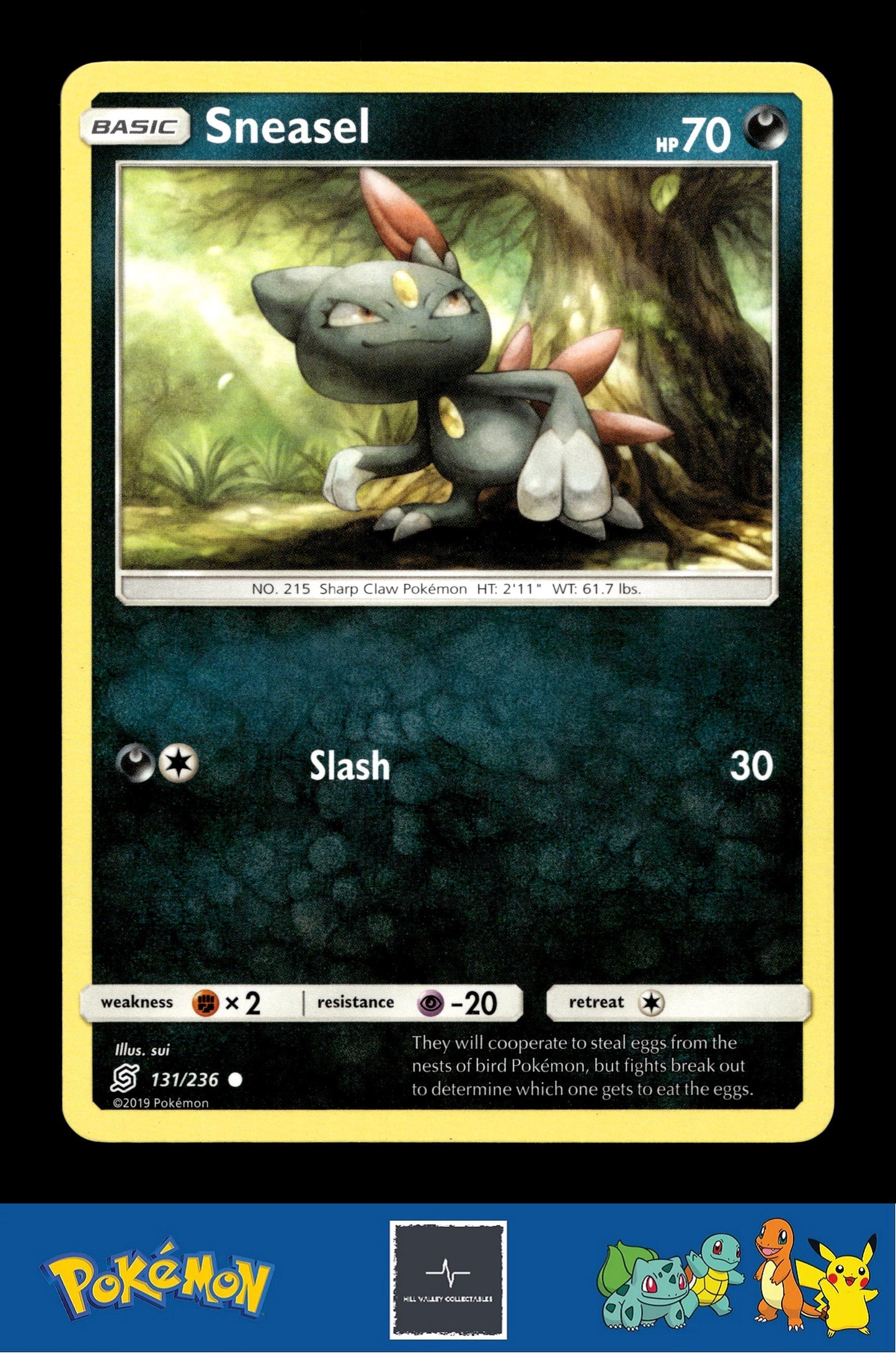 2019 Pokemon SM Unified Minds 131/236 Sneasel