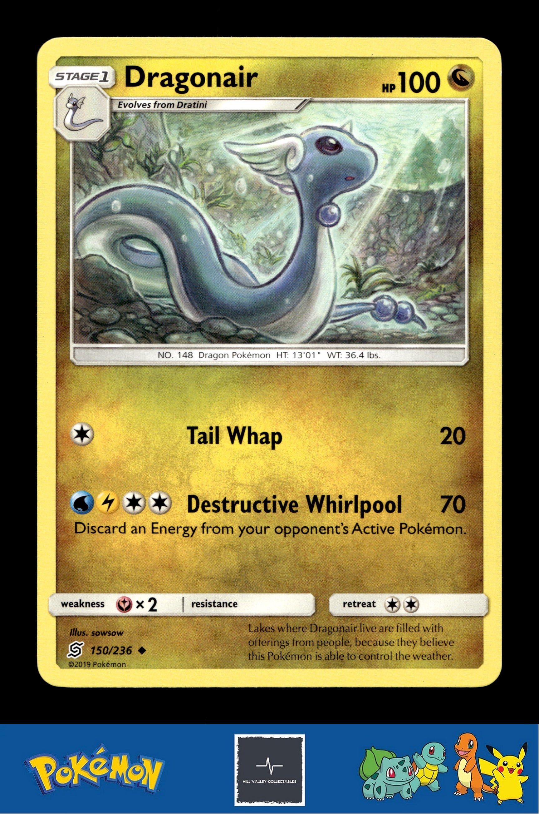 2019 Pokemon SM Unified Minds 150/236 Dragonair (sowsow)