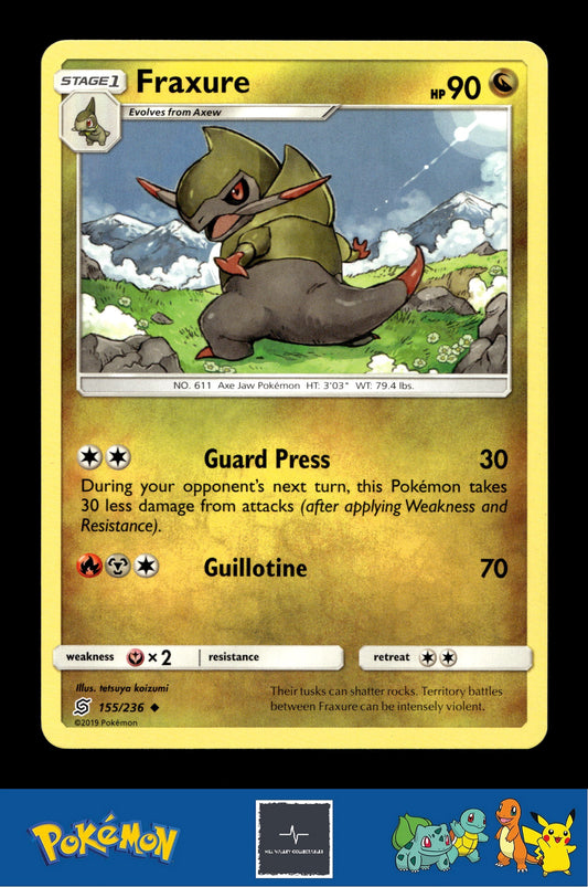 2019 Pokemon SM Unified Minds 155/236 Fraxure