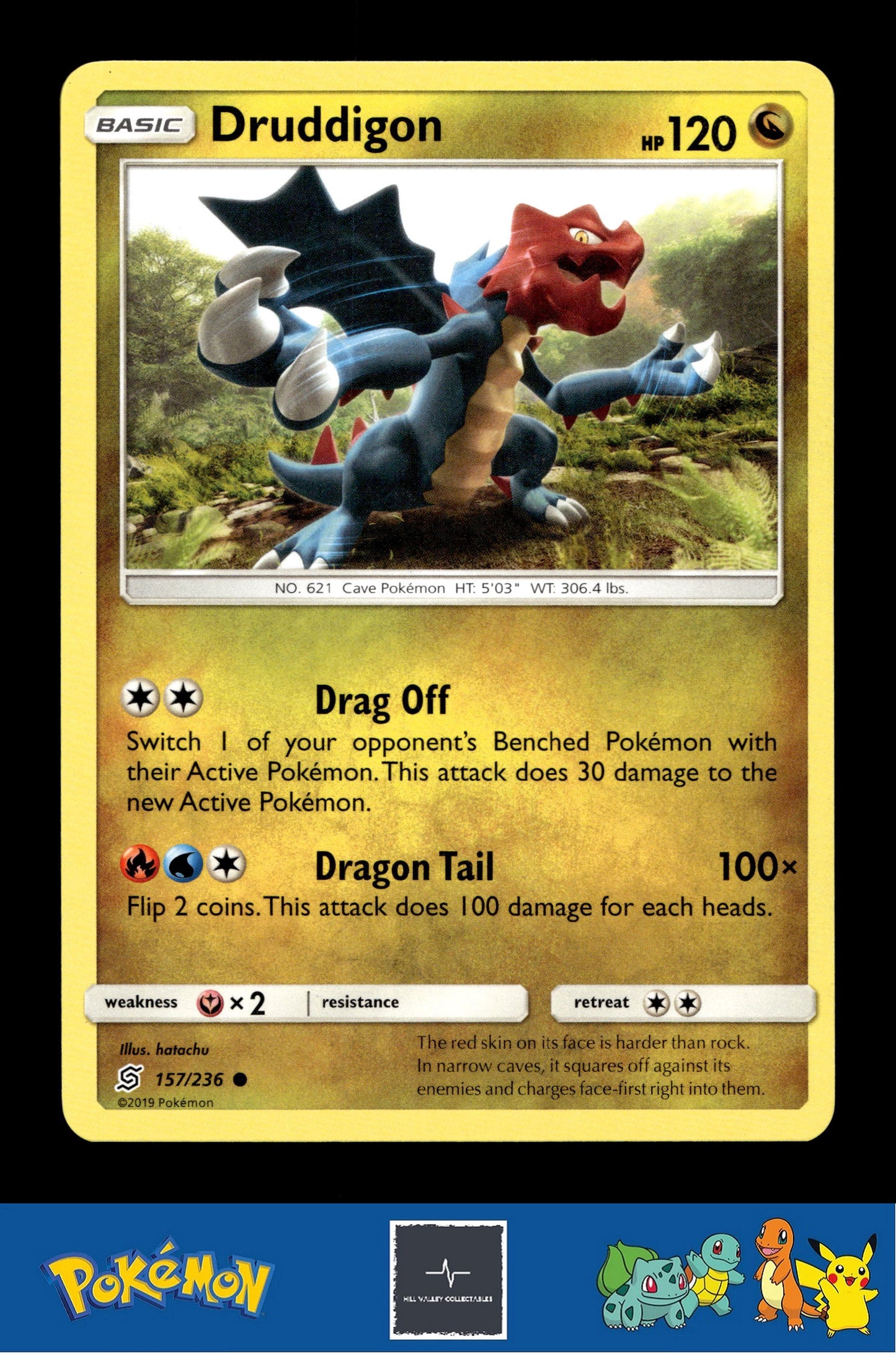 2019 Pokemon SM Unified Minds 157/236 Druddigon