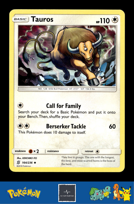 2019 Pokemon SM Unified Minds 164/236 Tauros