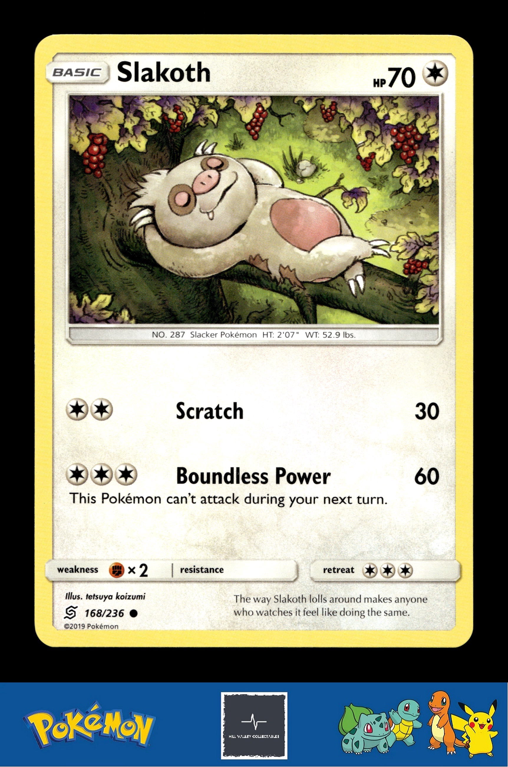 2019 Pokemon SM Unified Minds 168/236 Slakoth