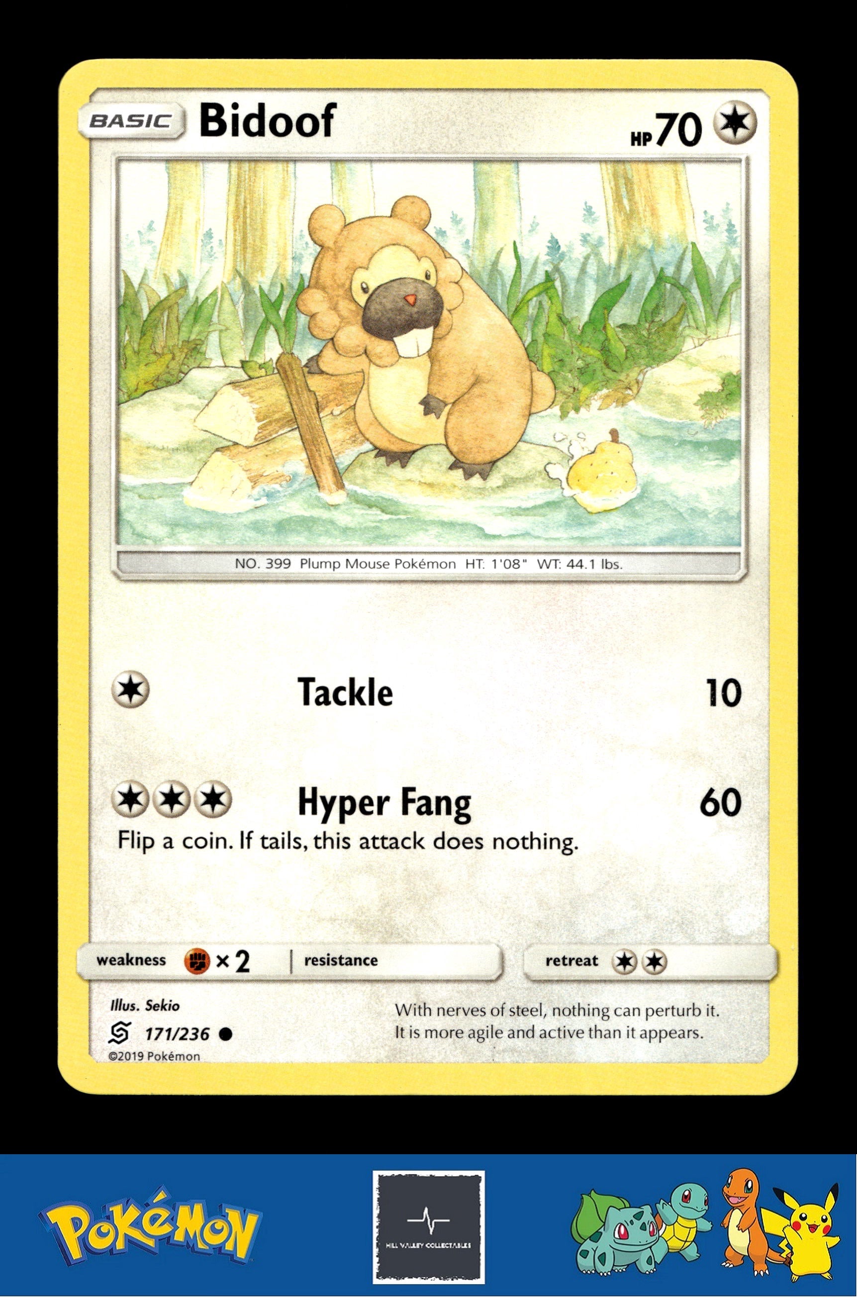 2019 Pokemon SM Unified Minds 171/236 Bidoof
