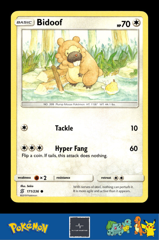2019 Pokemon SM Unified Minds 171/236 Bidoof