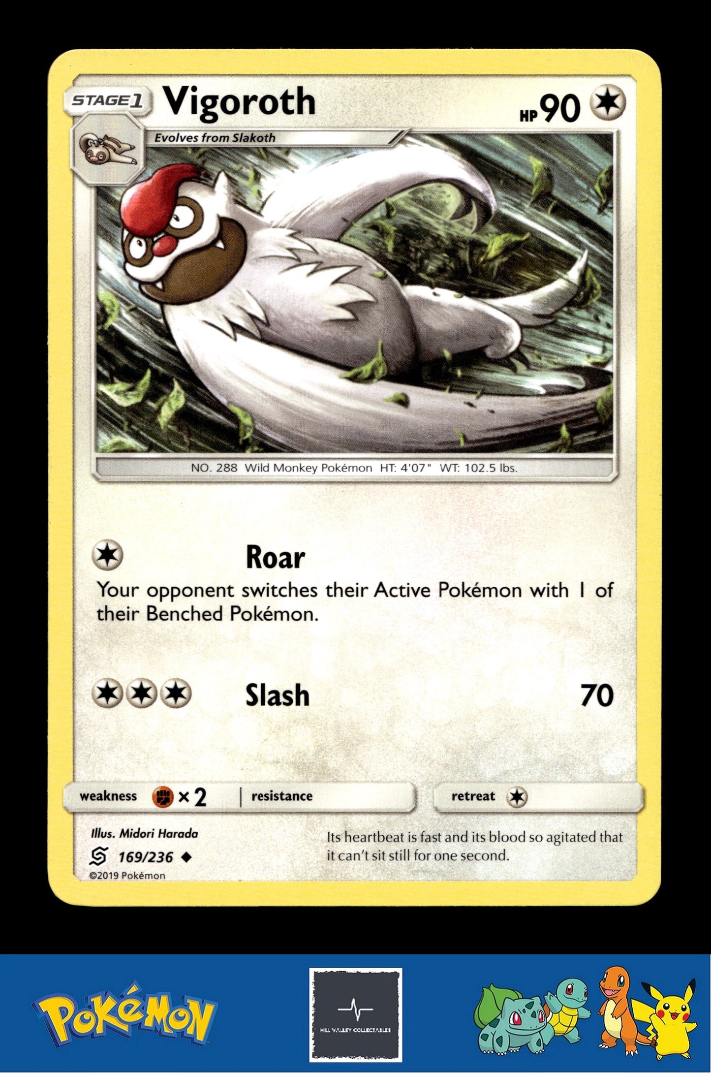 2019 Pokemon SM Unified Minds 169/236 Vigoroth