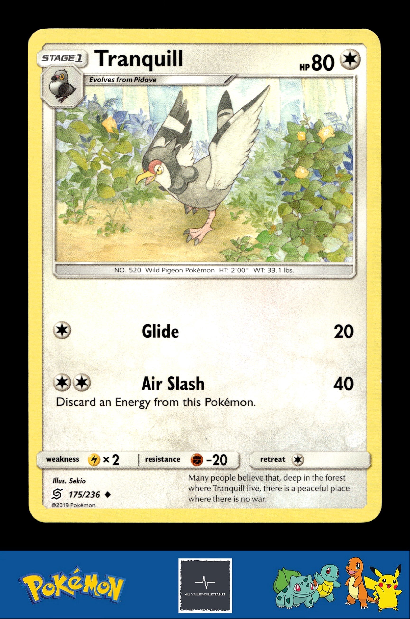 2019 Pokemon SM Unified Minds 175/236 Tranquill