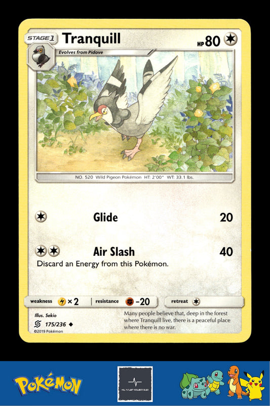 2019 Pokemon SM Unified Minds 175/236 Tranquill