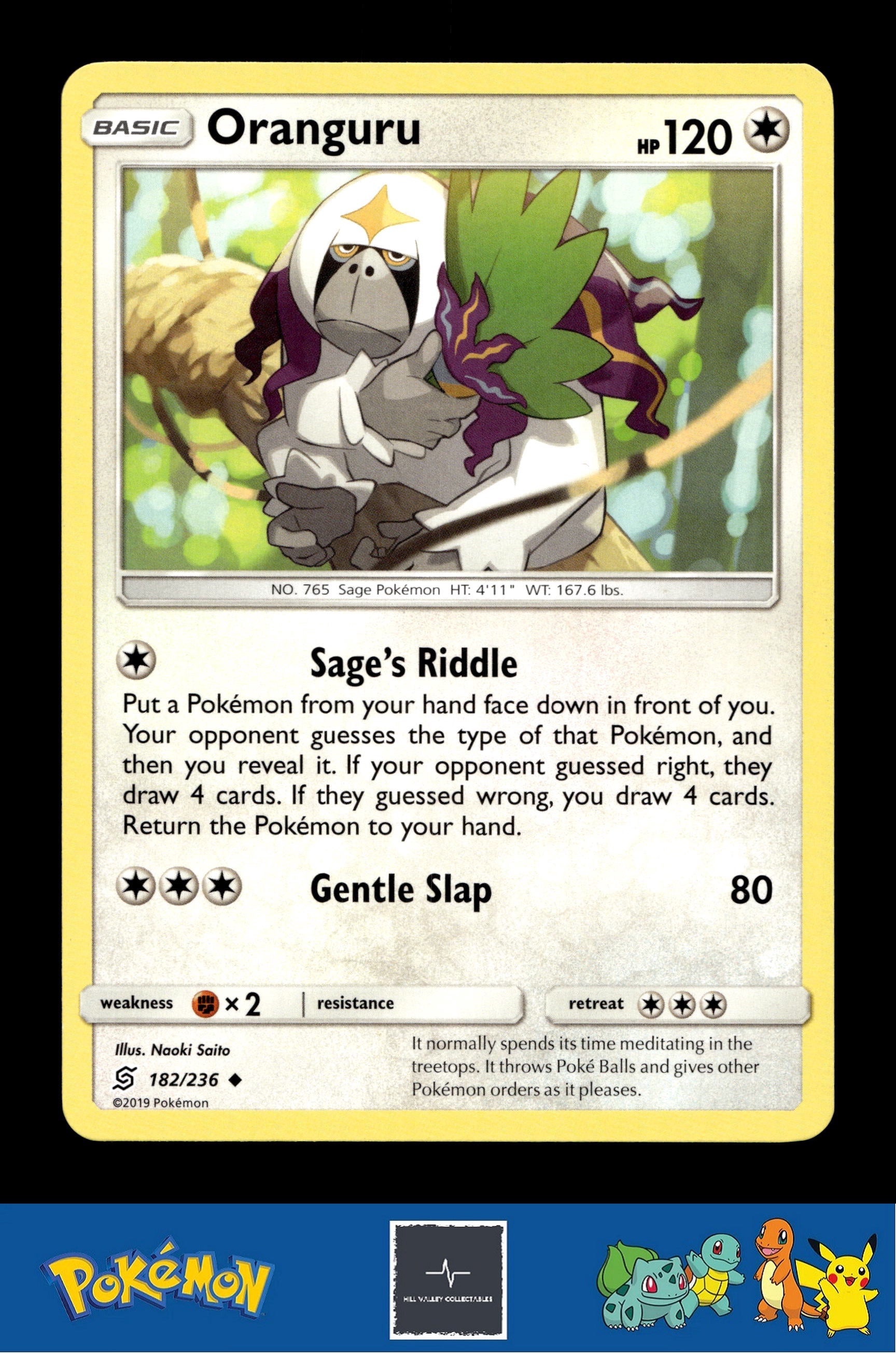 2019 Pokemon SM Unified Minds 182/236 Oranguru