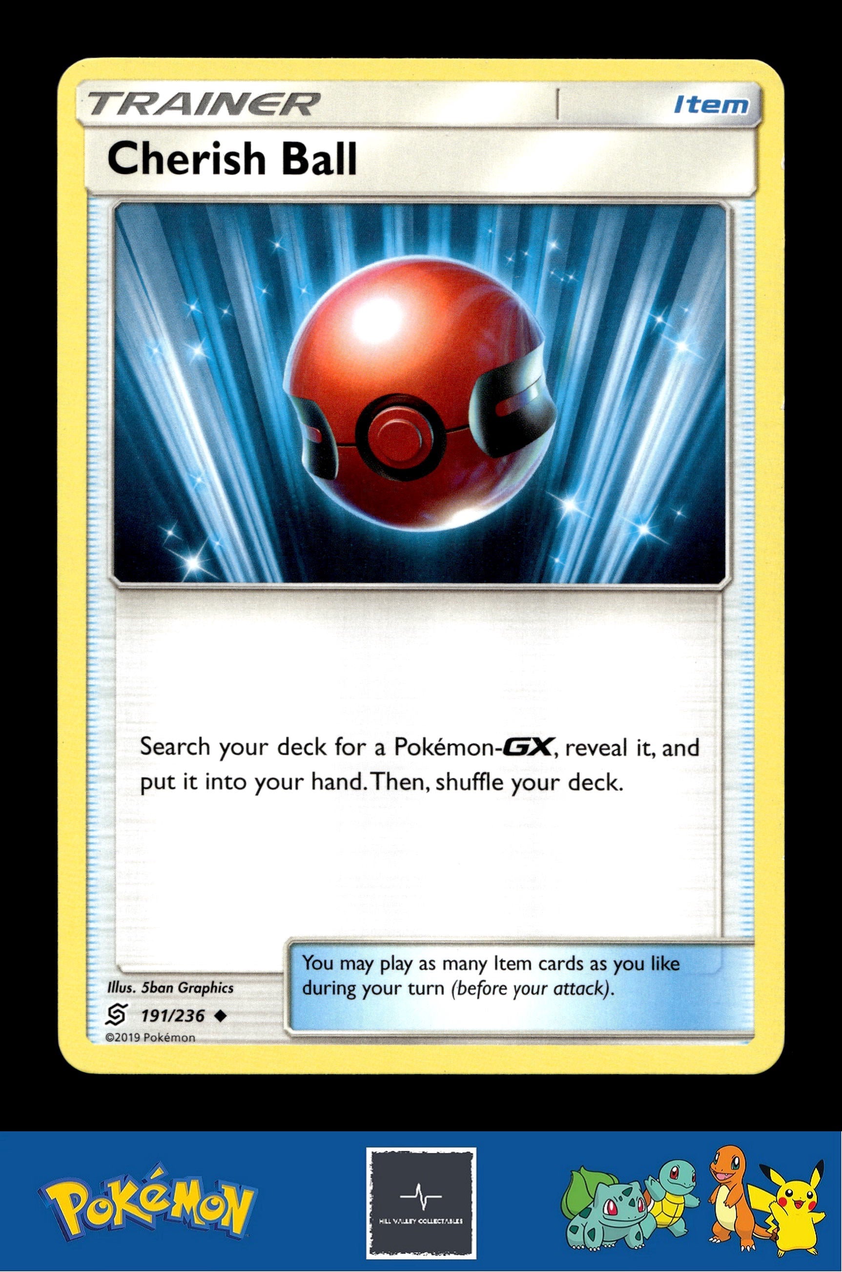 2019 Pokemon SM Unified Minds 191/236 Cherish Ball
