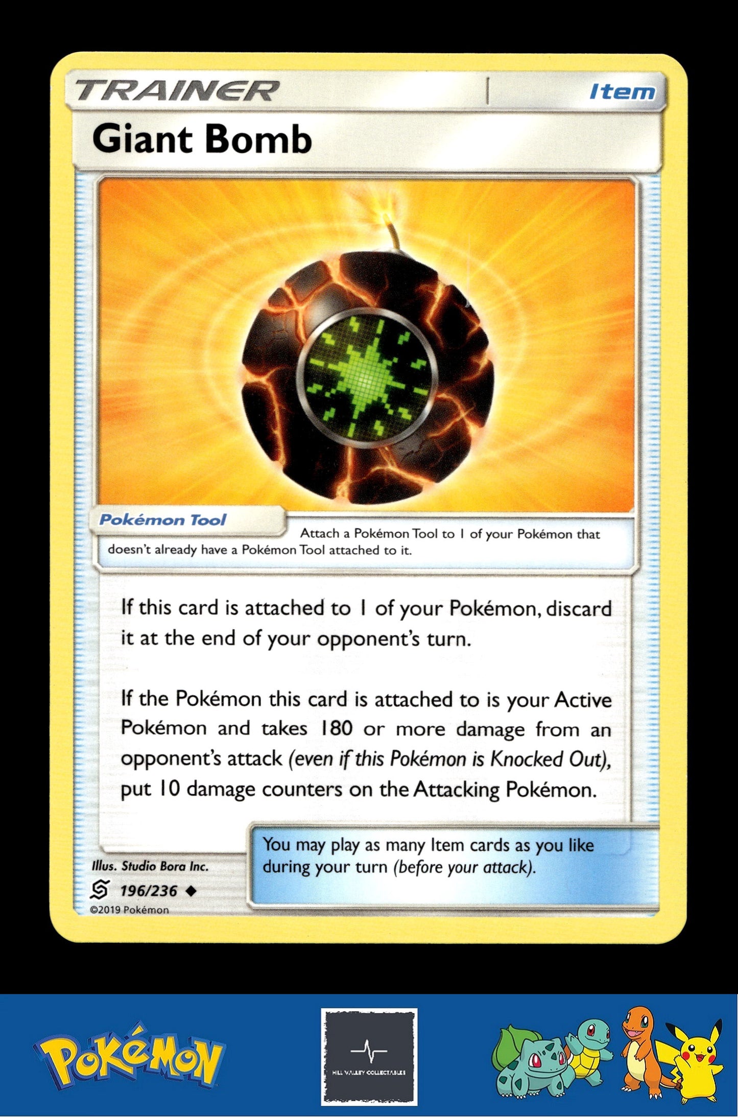 2019 Pokemon SM Unified Minds 196/236 Giant Bomb