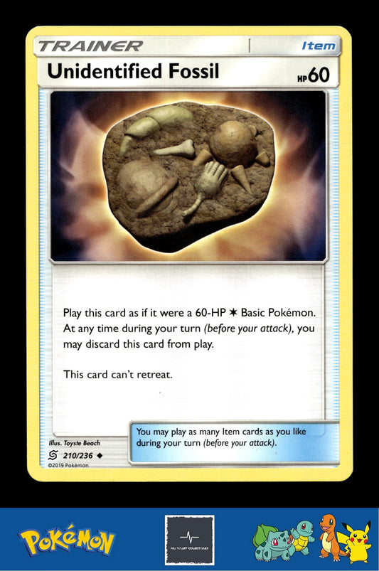 2019 Pokemon SM Unified Minds Unidentified Fossil