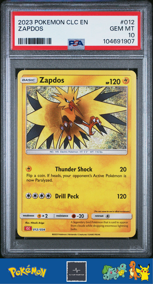 2023 Pokemon CLC Deck Charizard & Ho-Oh EX 012/034 Zapdos PSA 10