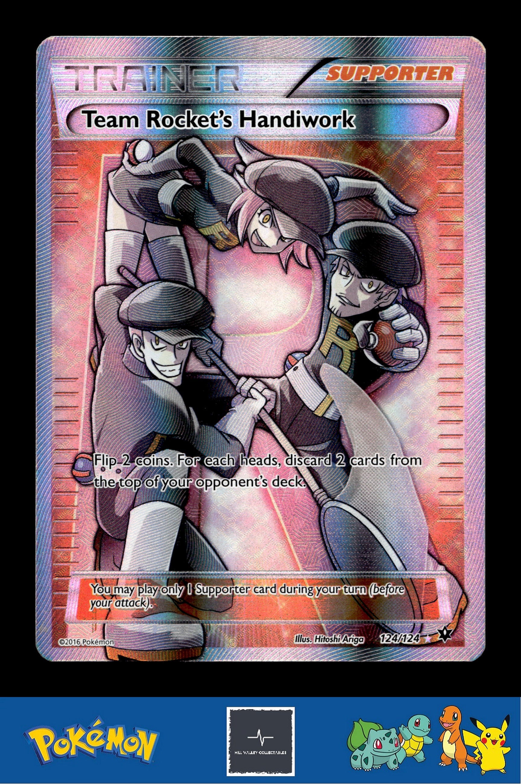 2016 Pokemon XY Fates Collide 124/124 Team Rocket's Handiwork