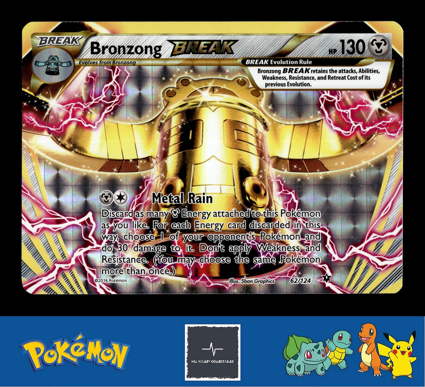 2016 Pokemon XY Fates Collide 62/124 Bronzong BREAK