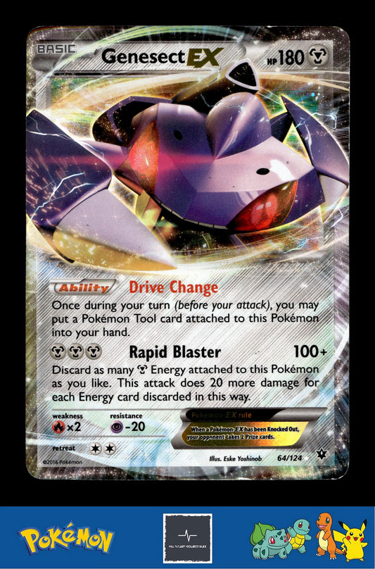 2016 Pokemon XY Fates Collide 64/124 Genesect EX