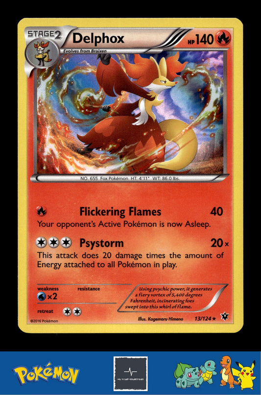 2016 Pokemon XY Fates Collide 13/124 Delphox