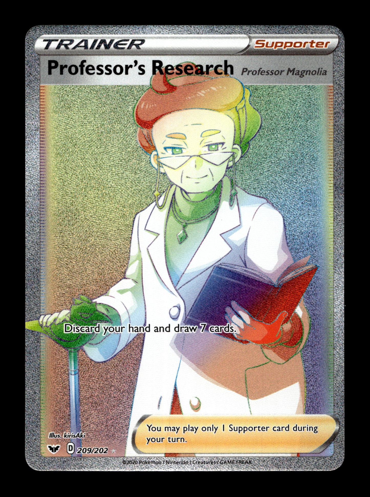 2020 Pokemon SWSH Sword & Shield Base Set 209/202 Professor's Research