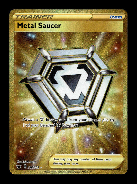 2020 Pokemon SWSH Sword & Shield Base Set 214/202 Metal Saucer