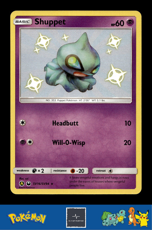2019 Pokemon SM Hidden Fates SV16/SV94 Shuppet