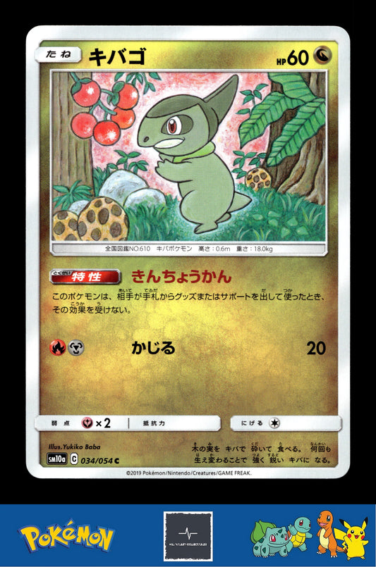 2019 Japanese Pokemon sm10a GG End 034/054 Axew