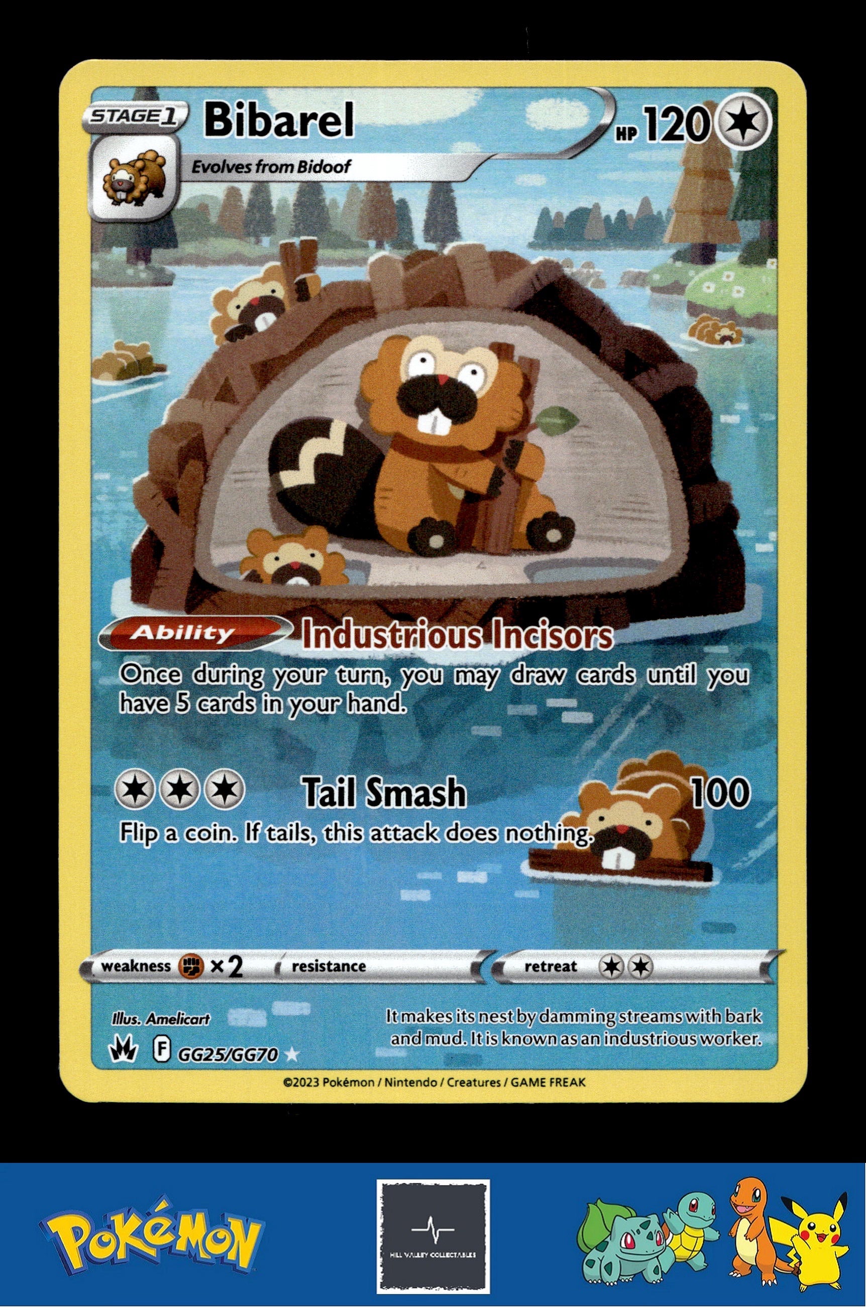 2023 Pokemon SWSH Crown Zenith GG25/GG70 Bibarel