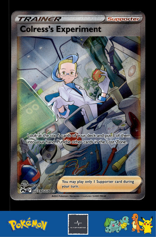 2023 Pokemon SWSH Crown Zenith GG59/GG70 Colress's Experiment
