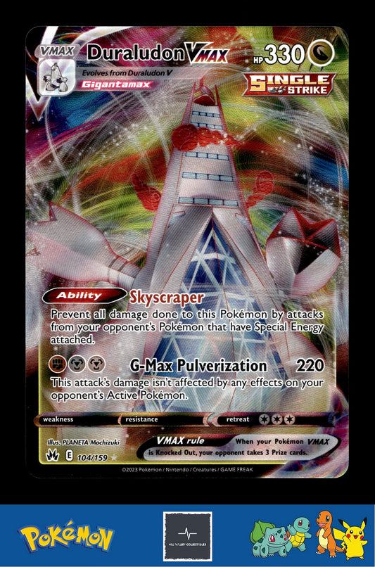 2023 Pokemon SWSH Crown Zenith 104/159 Duraludon VMAX